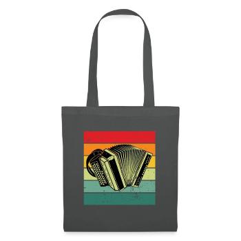 Akkordeon Akkordeonspieler Geschenk Akkordeonist - Stoffbeutel - Graphite - Vorne