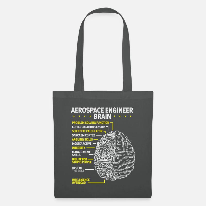 Aerospace Engineering Airplane Aerospace Engineer - Stoffbeutel - Graphite
