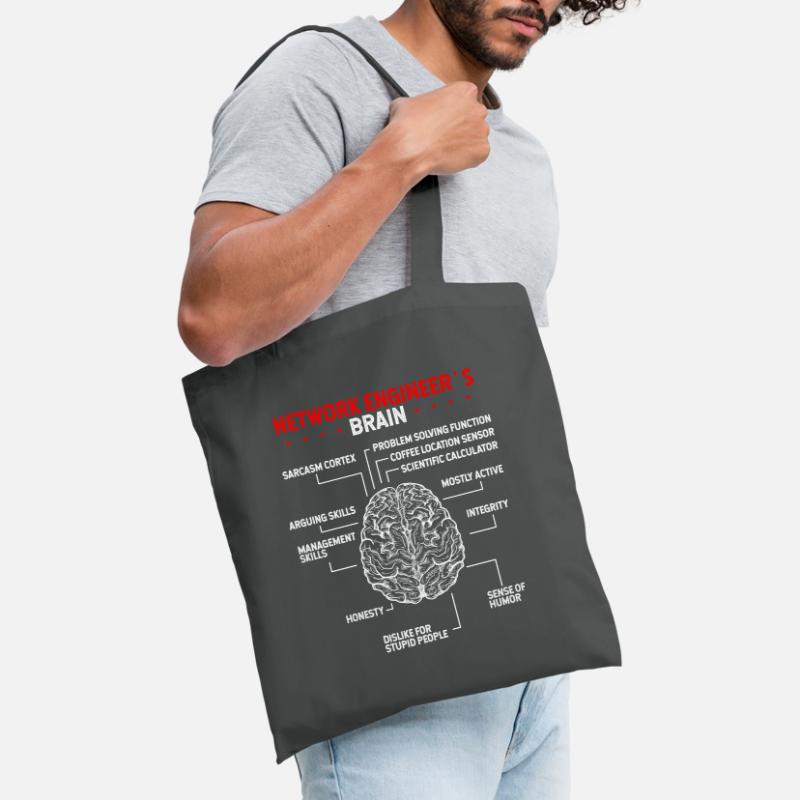 Network Engineering Brain Server Network Engineer Tote Bag