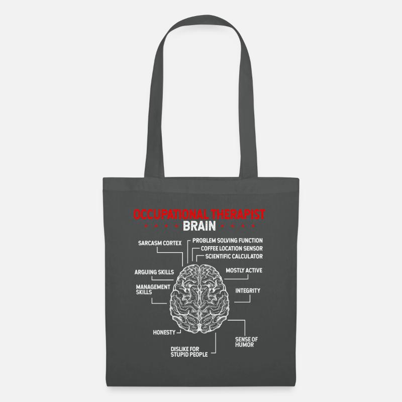 Occupational Therapist Brain Occupational Therapy - Stoffbeutel - Graphite