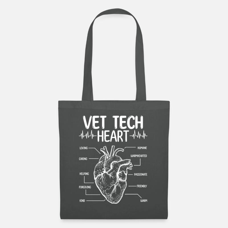 Veterinarian Vet Tech Appreciation Stethoscope - Stoffbeutel - Graphite
