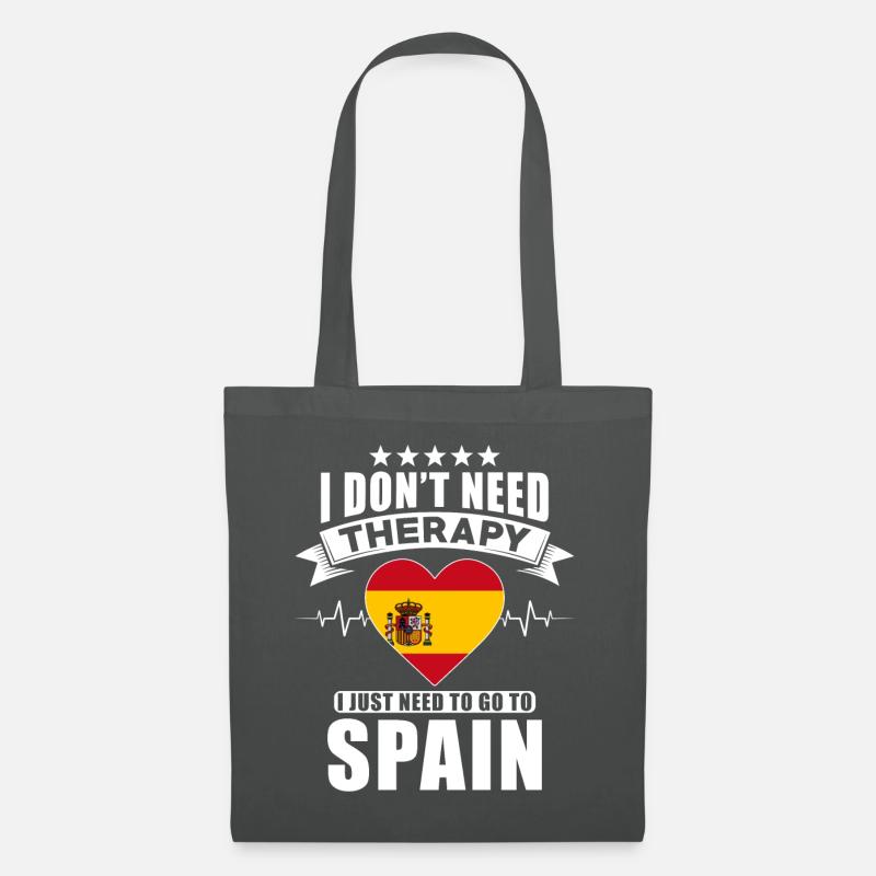 Spain I do not need Therapy - Stoffbeutel - Graphite