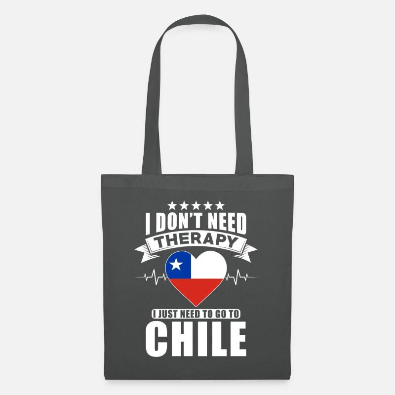 Chile I do not need Therapy - Stoffbeutel - Graphite