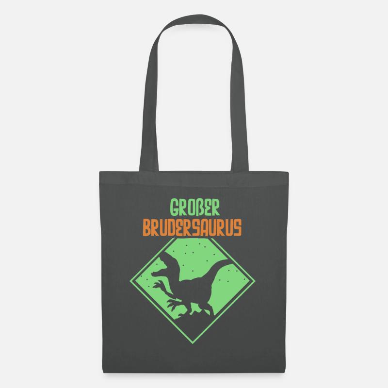 Großer Bruder Brudersaurus - Stoffbeutel - Graphite