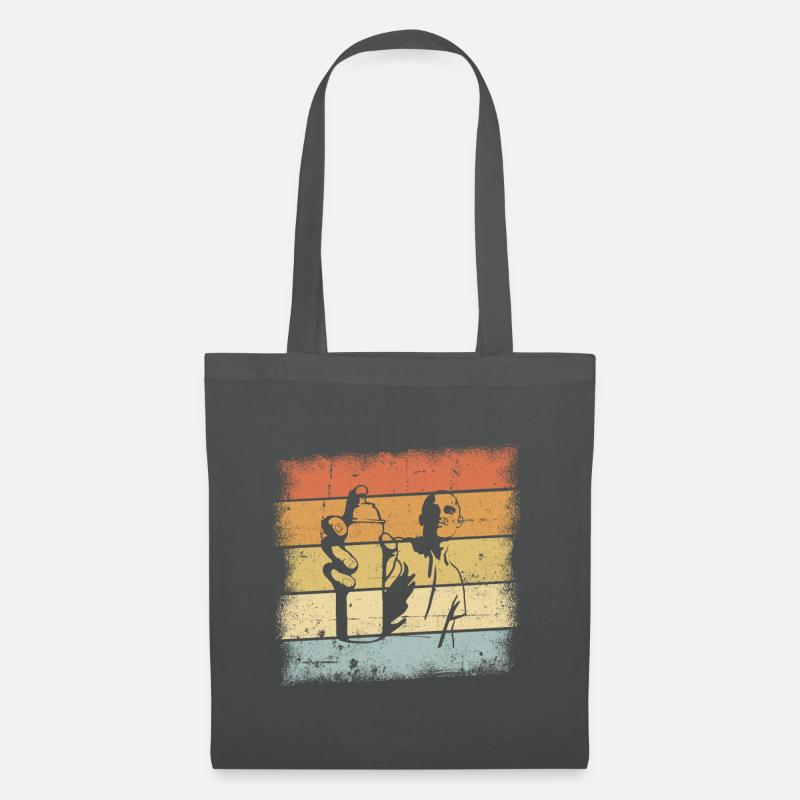 Graffiti Sprüher Design - Stoffbeutel - Graphite