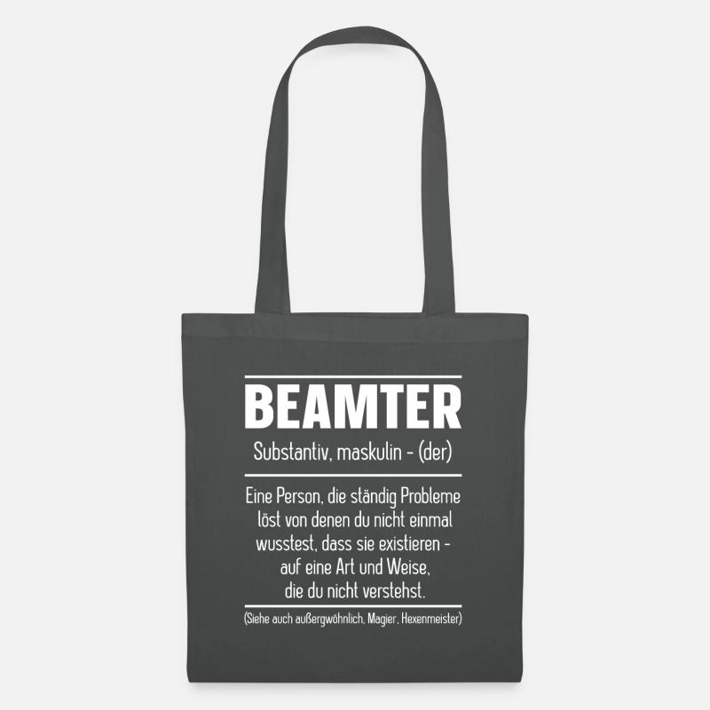 Beamter Definition - Beamter Kaffee Design Geschen - Stoffbeutel - Graphite