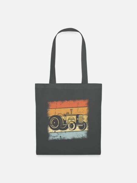 Traktor - Stoffbeutel - Graphite