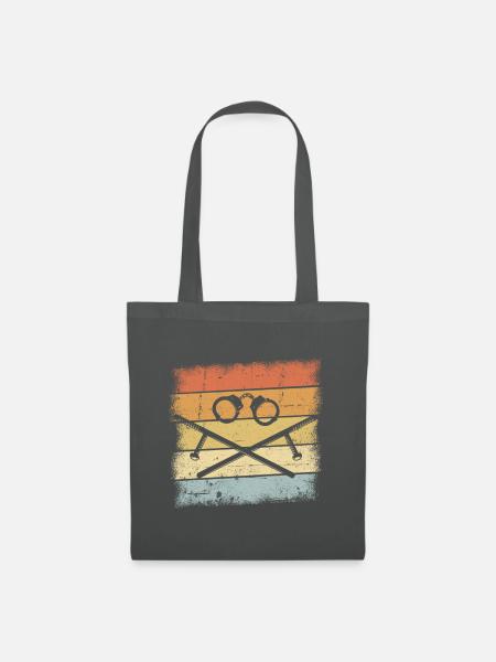 Polizist Geschenk - Stoffbeutel - Graphite