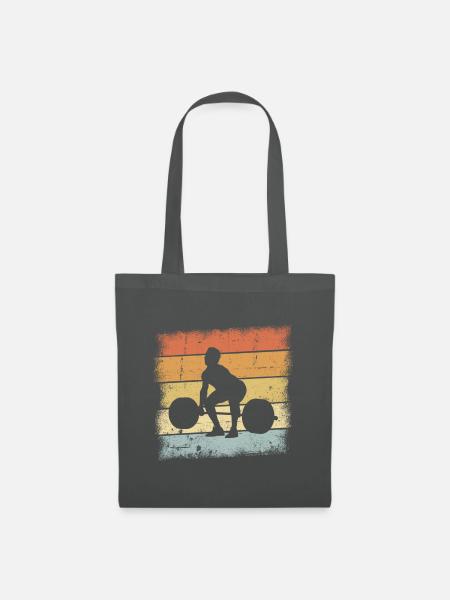 Gewichtheber Geschenk - Stoffbeutel - Graphite