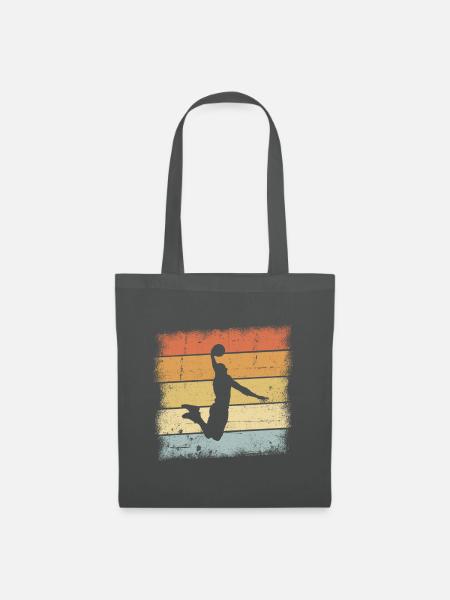 Basketball Sunset - Stoffbeutel - Graphite