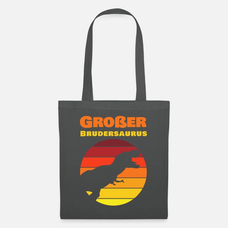 Großer Bruder Brudersaurus - Stoffbeutel - Graphite