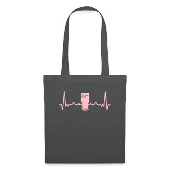 Heartbeat Crafts Beer Alcohol Brewer Drinking - Tote Bag - graphite grey - Front