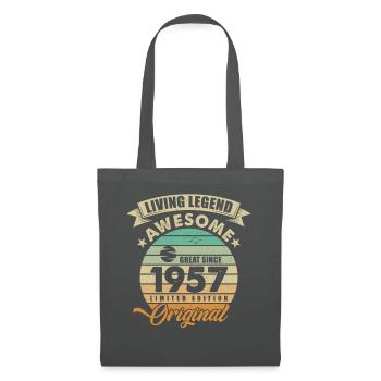 1957 Birthday - Tote Bag - graphite grey - Front