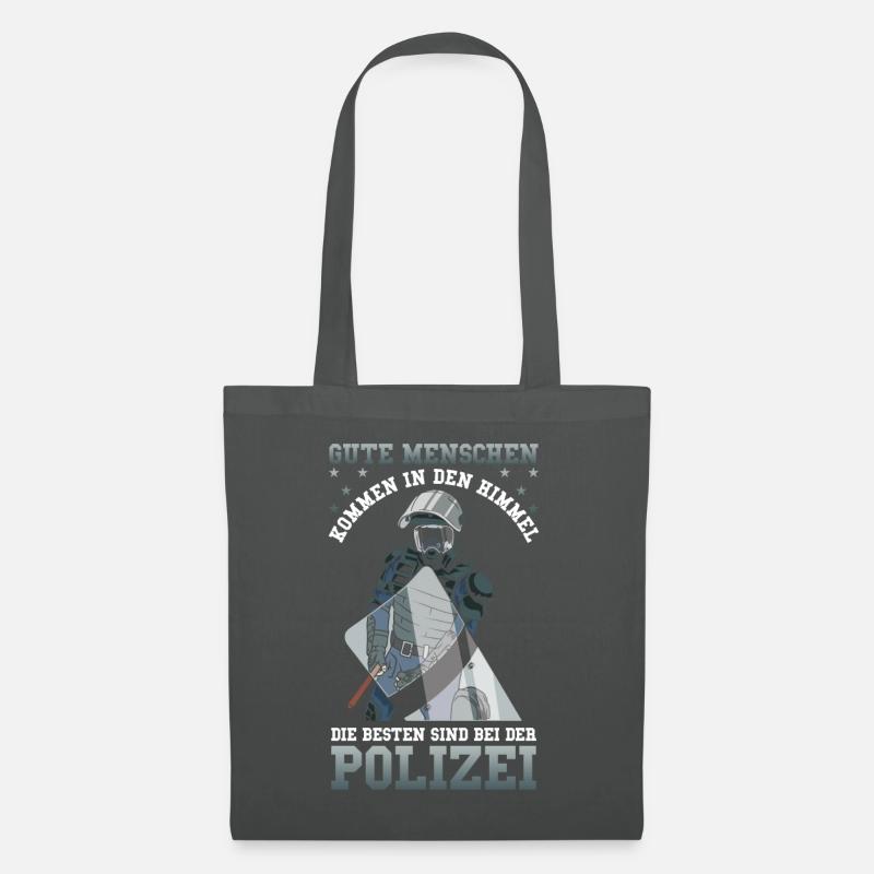 Polizei Die besten sind bei der Polizei - Stoffbeutel - Graphite