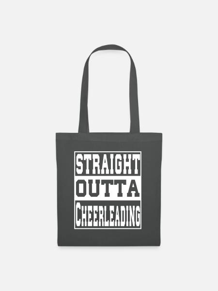Cheerleading Spruch lustig - Stoffbeutel - Graphite