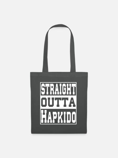 Hapkido Spruch lustig - Stoffbeutel - Graphite