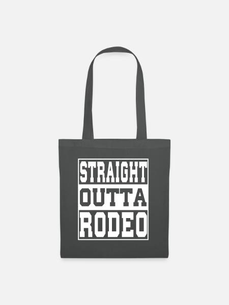 Rodeo Spruch lustig - Stoffbeutel - Graphite