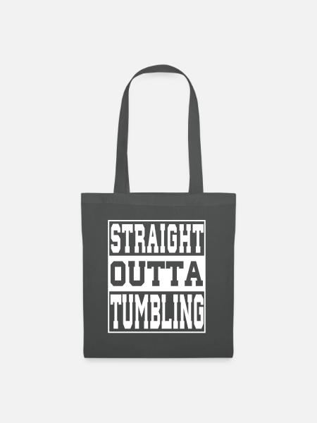 Tumbling Spruch lustig - Stoffbeutel - Graphite
