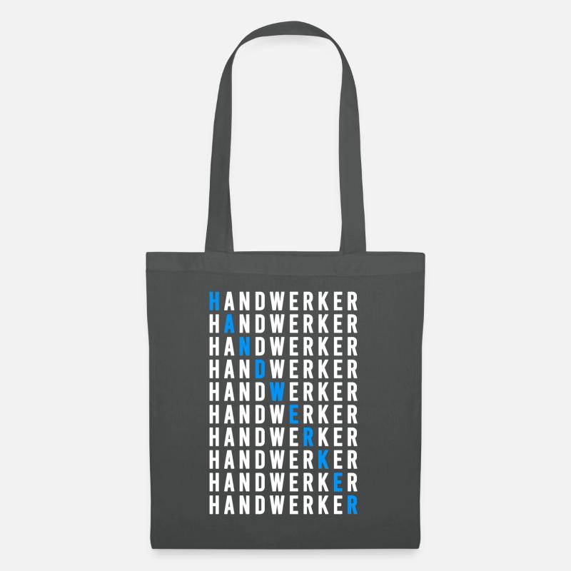 Handwerker - Stoffbeutel - Graphite