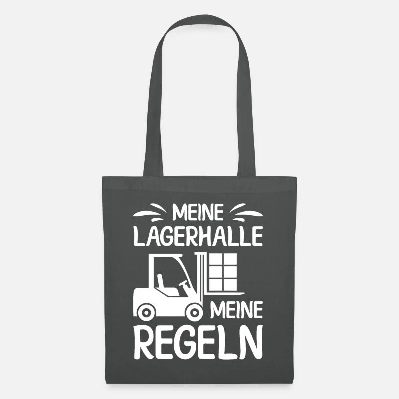 Lagerarbeiter Logistiker Stapler Staplerfahrer - Stoffbeutel - Graphite