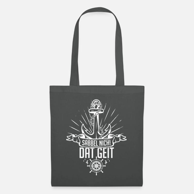 Sabbel Nich Dat Geit Geschenk Norddeutsch Ostsee N - Stoffbeutel - Graphite