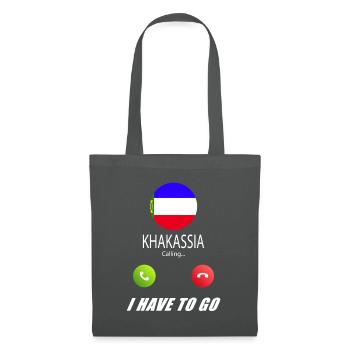 Khakassia calls lusiger flags saying - Tote Bag - graphite grey - Front
