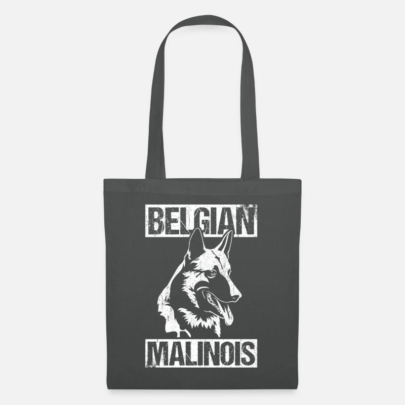 Belgian Malinois Hunde - Stoffbeutel - Graphite