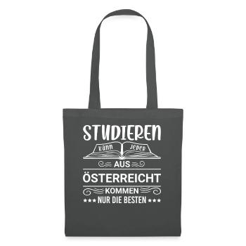 Studieren kann jeder Österreich Österreicher - Stoffbeutel - Graphite - Vorne
