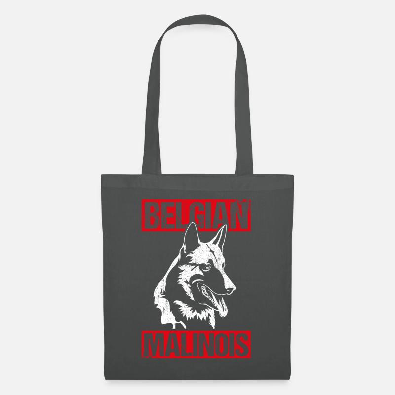 Belgian Malinois Hundehalter Geschenk Hunde Hundes - Stoffbeutel - Graphite