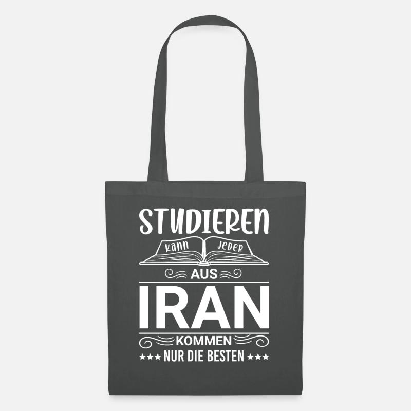 Studieren kann jeder Iran Iraner - Stoffbeutel - Graphite