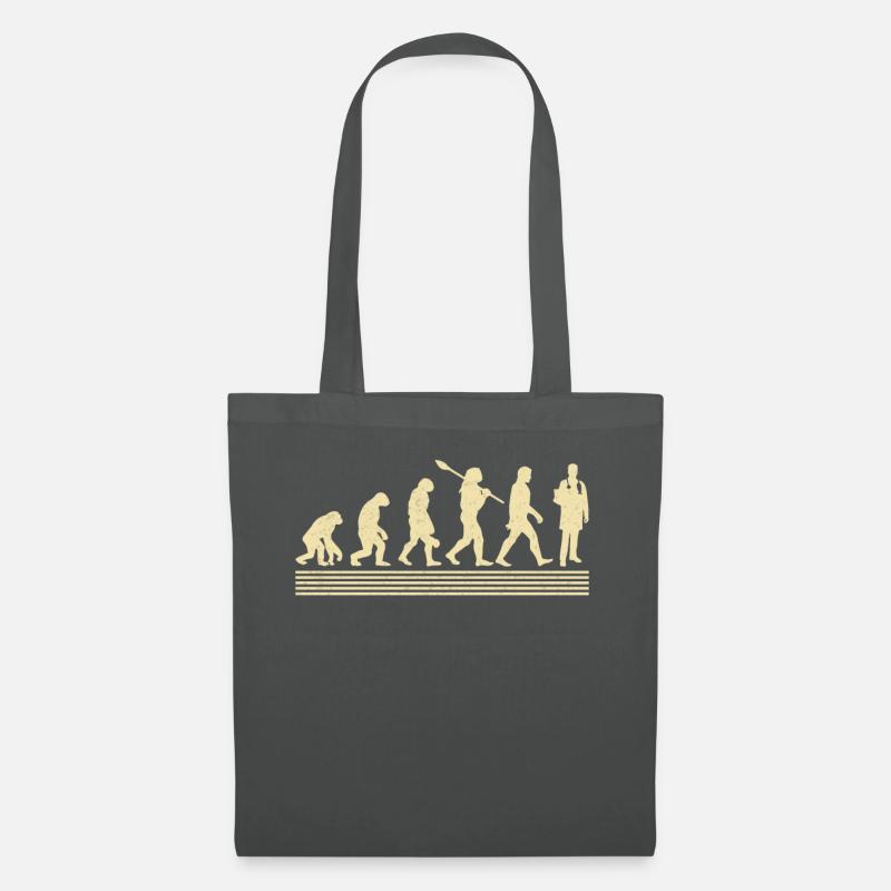 Evolution Des Arztes - Stoffbeutel - Graphite