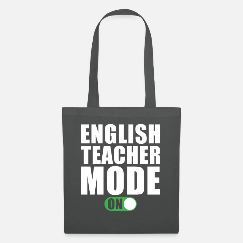 Englischlehrer Modus Ein - Stoffbeutel - Graphite