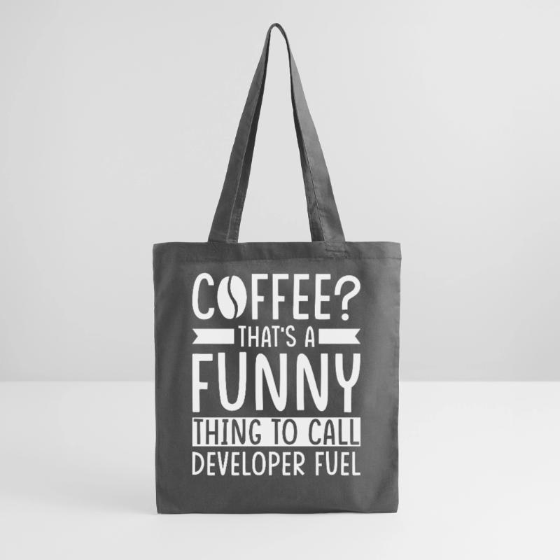 Developer Coffee Slogan Software Developer Tote Bag