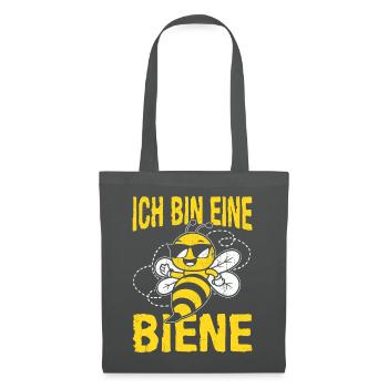 Ich Bin Eine Biene Imker Biene Bienen Flüsterer Sp - Stoffbeutel - Graphite - Vorne