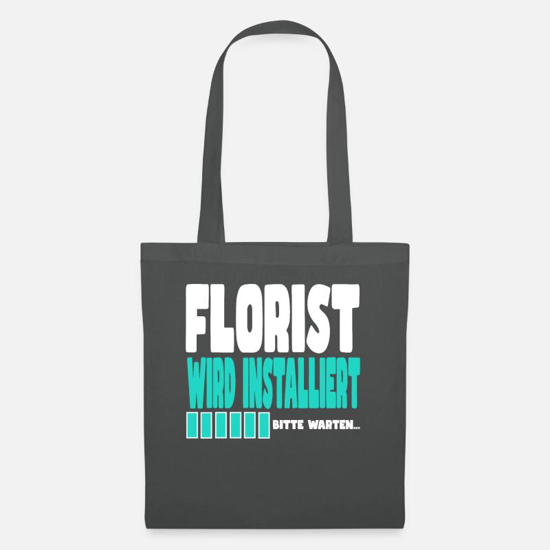 Florist wird installiert - Stoffbeutel - Graphite