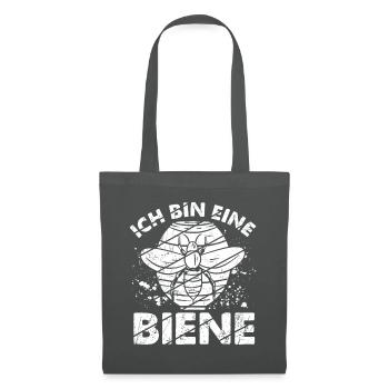 Ich Bin Eine Biene Imker Biene Bienen Flüsterer Sp - Stoffbeutel - Graphite - Vorne