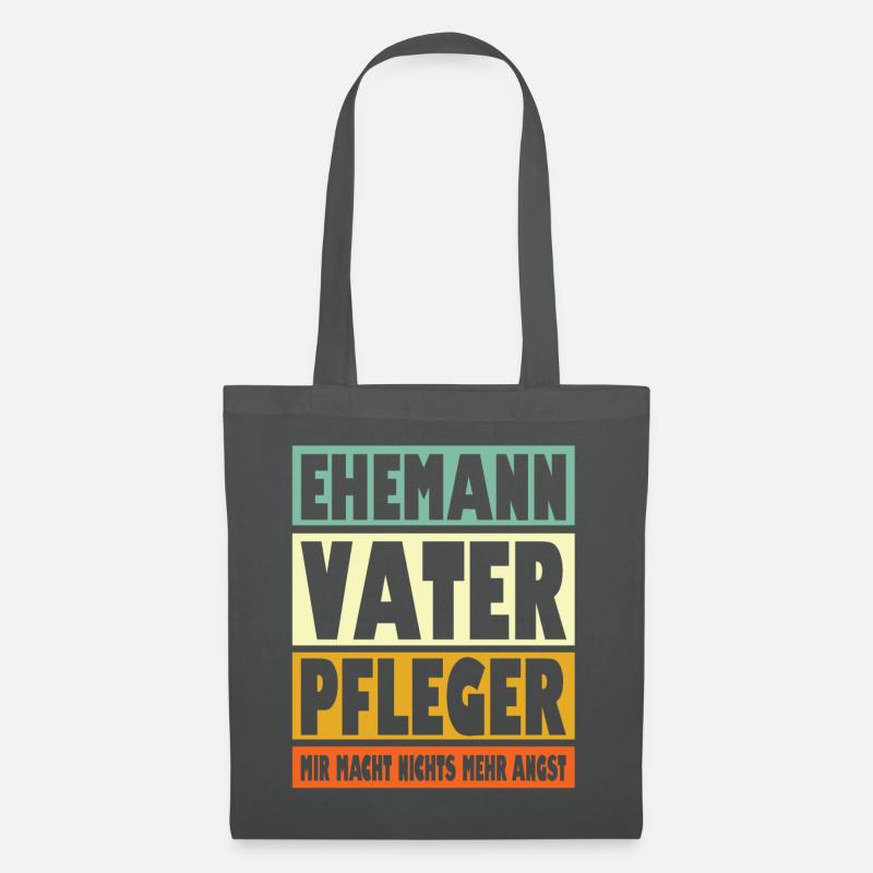 Pfleger Vater Ehemann Held - Stoffbeutel - Graphite