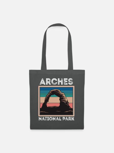 Arches Nationalpark Utah Moab Canyon Souvenir Wand - Stoffbeutel - Graphite
