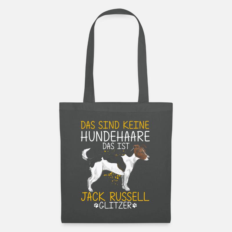 Jack Russell Terrier Gassi Lustiges Motiv Geschenk - Stoffbeutel - Graphite