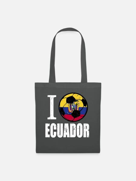 Ecuador Fußball - Stoffbeutel - Graphite