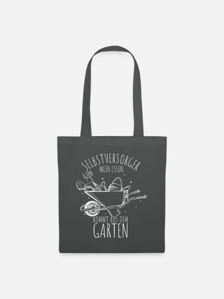 Selbstversorger Gemüse Obst Garten Schrebergarten - Stoffbeutel - Graphite