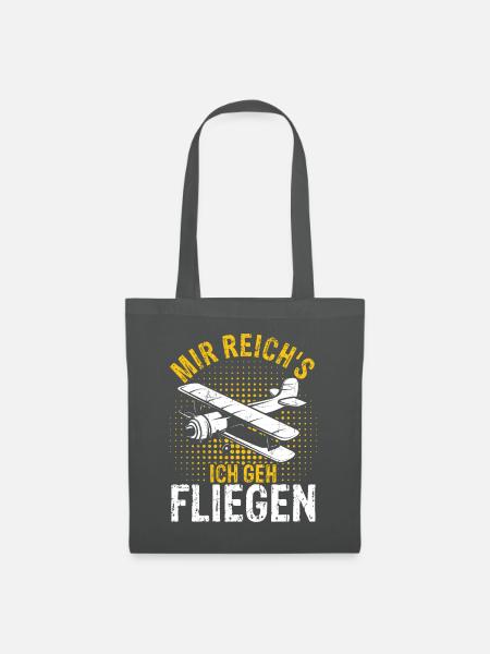 Mir Reichts Ich Geh Helikopter fliegen - Helikopte - Stoffbeutel - Graphite