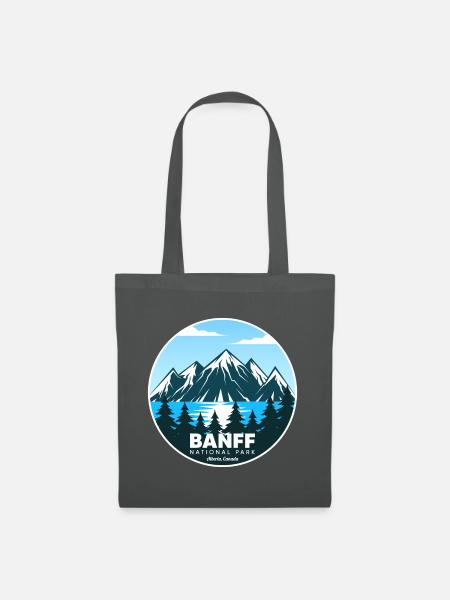 Banff National Park Alberta See Kanada Souvenir - Stoffbeutel - Graphite