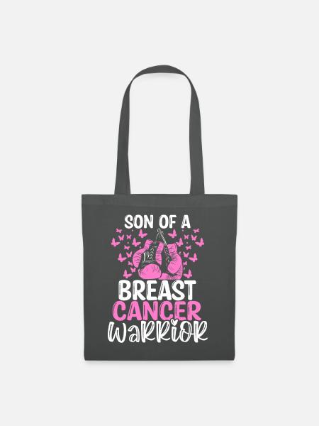 Breast Cancer Awareness Month Ribbon Son - Stoffbeutel - Graphite