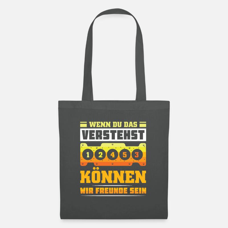 Wenn du das verstehst 1 2 4 5 3 Tuner - Stoffbeutel - Graphite