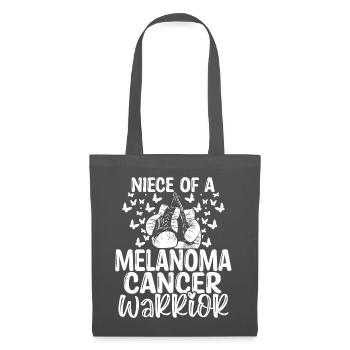 Melanoma Cancer Awareness Niece Aunt Uncle - Tote Bag - graphite grey - Front