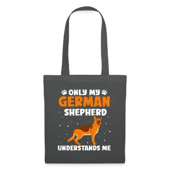 Deutscher Schäferhund - Stoffbeutel - Graphite - Vorne