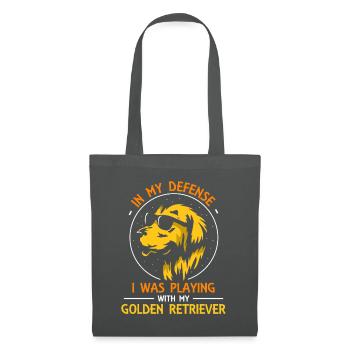 Golden Retriever - Stoffbeutel - Graphite - Vorne