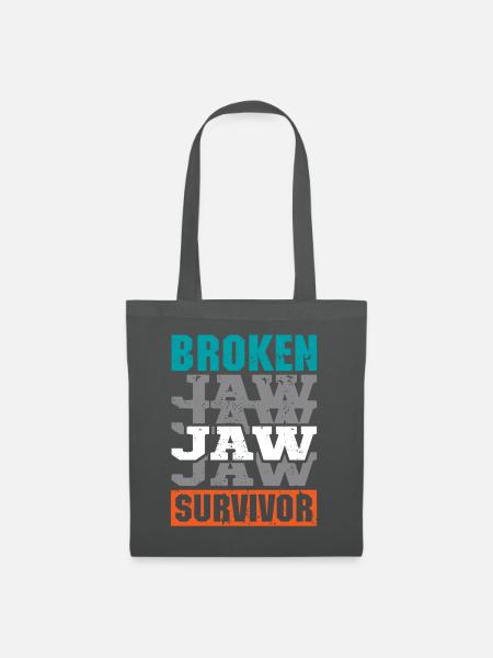 Broken Jaw Survivor - Stoffbeutel - Graphite