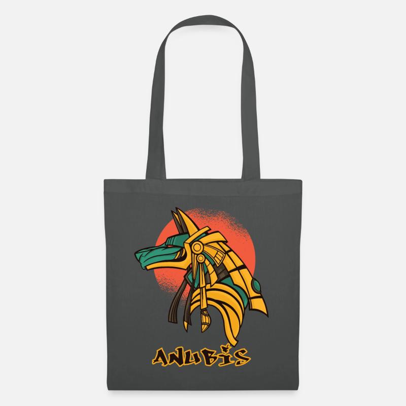 Anubis Egypte Pyramides Egypte Egyptologue Egyptien Go - Sac en tissu - gris graphite